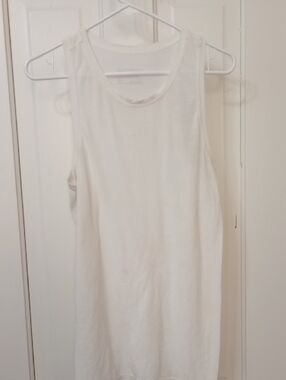 PATAGONIA Ivory Scoop Neck Sheer  Tank Top